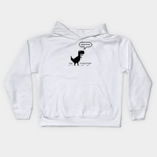 I'm Not Error Offline Dinosaur Chrome Kids Hoodie